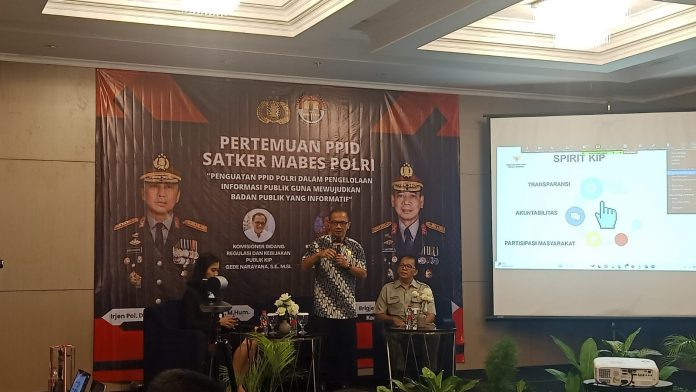 Pertemuan PPID Satker Mabes Polri