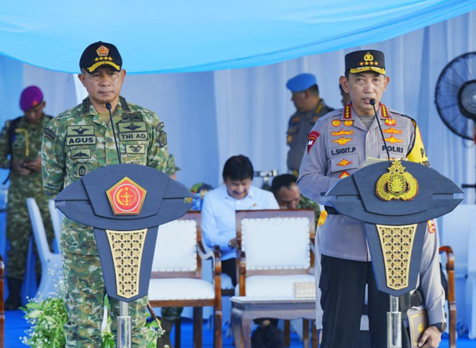 Kapolri dan Panglima TNI Periksa Pasukan Pengamanan Mudik Lebaran 2026