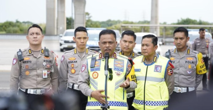 pengawasan ETLE Drone Patrol Presisi pada masa KRYD di Tol Jakarta-Cikampek